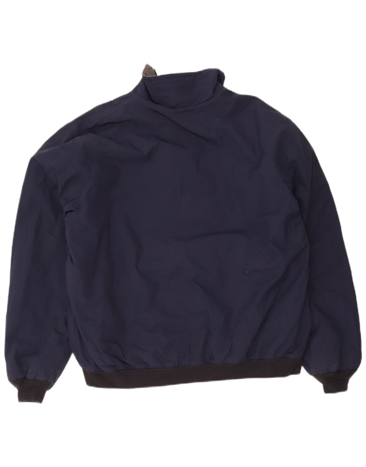 Jaqueta bomber masculina L.L.Bean UK 40 grande poliéster azul marinho