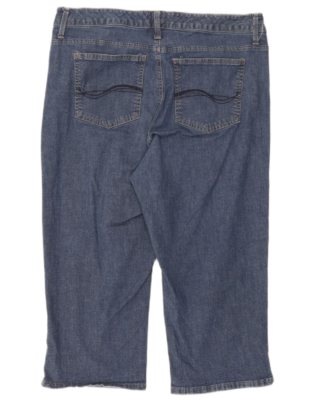 Lee Womens Capri Jeans W34 L18 Azul Algodão