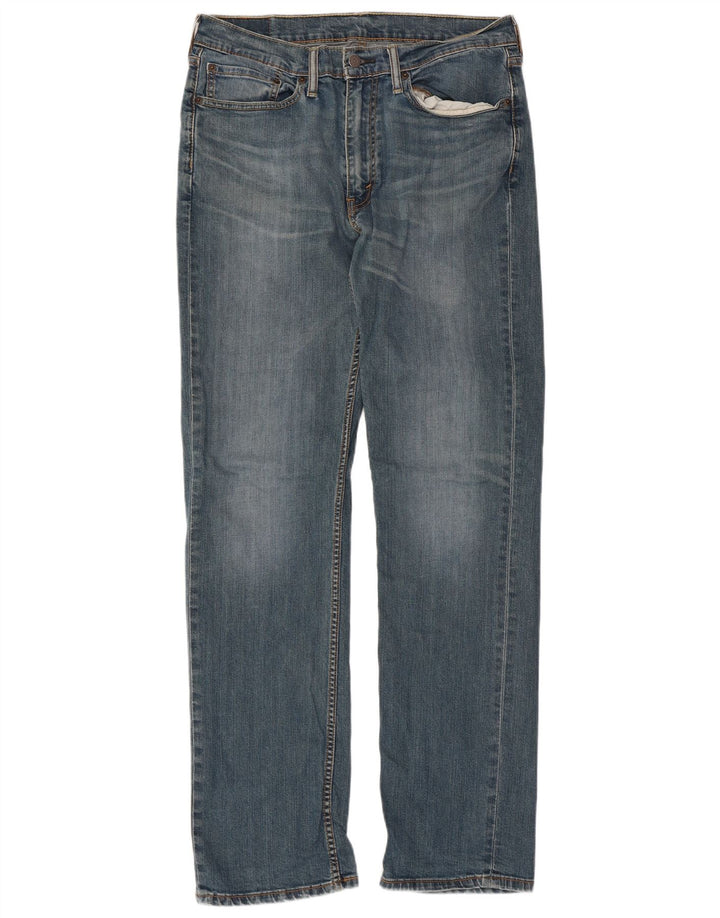 Levi's Masculino 514 Straight Jeans W34 L34 Azul Algodão