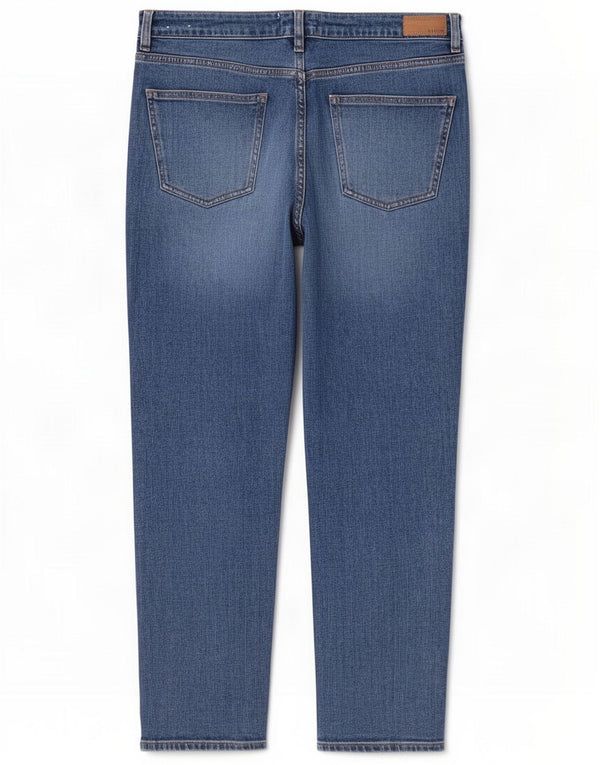 Fat Face Womens Straight Jeans UK 14 Large W32 L26 Blue Cotton