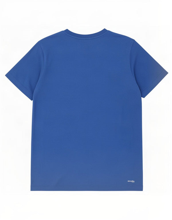 Camiseta Adidas Boys Climalite Graphic Top 13-14 Anos Azul Algodão
