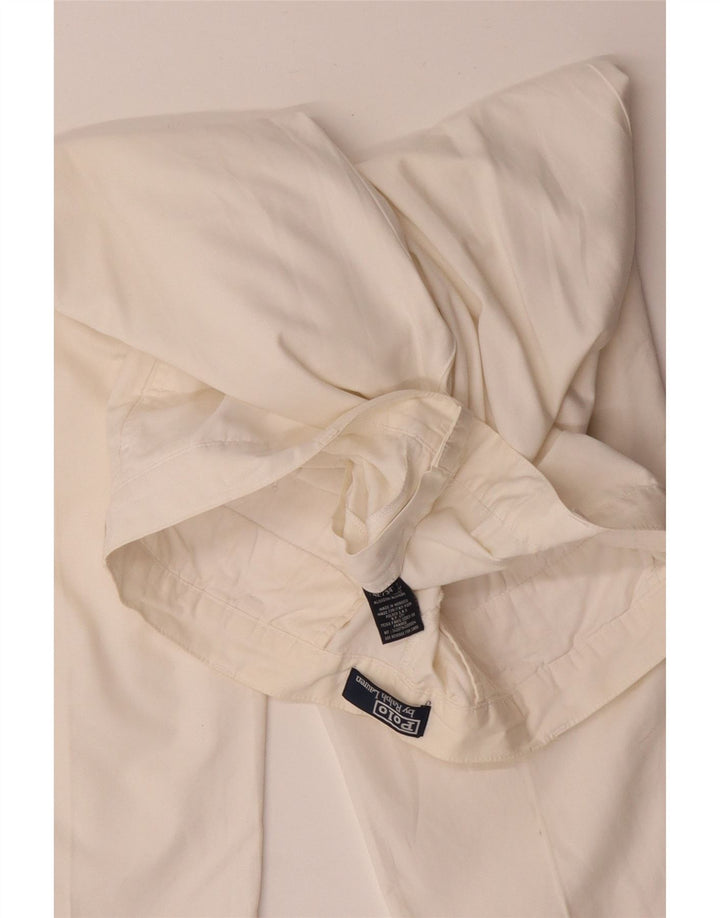 Calça chino reta masculina POLO RALPH LAUREN W42 L34 algodão branco