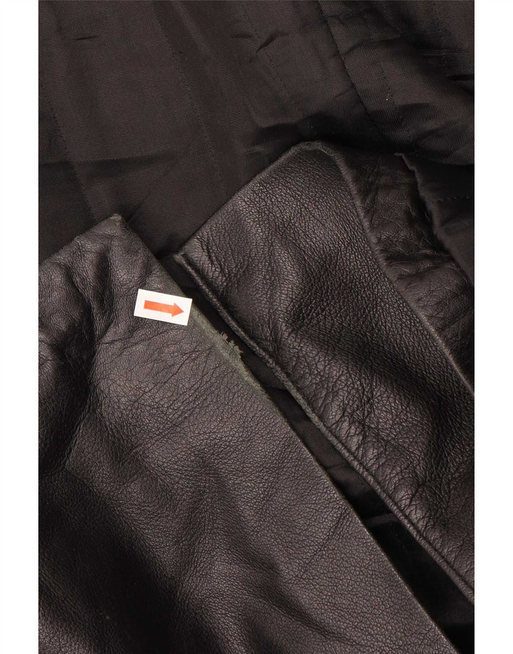 Casaco de couro masculino Berkana IT 52 XL preto