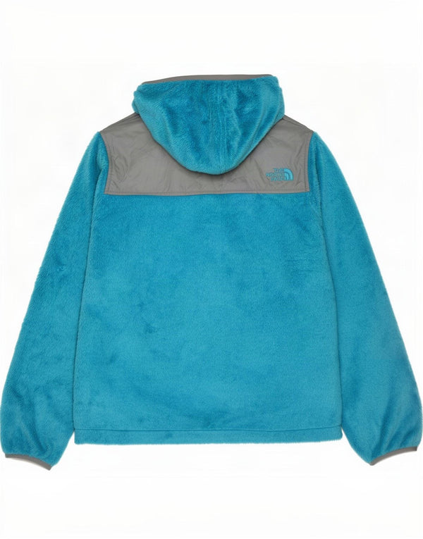 Jaqueta de lã The North Face para meninas 14-15 anos grande bloco colorido azul