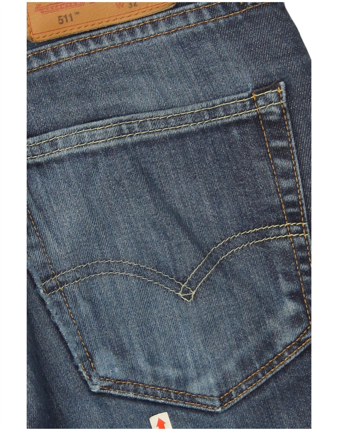 Levi's Masculino 511 Slim Jeans W32 L32 Azul Marinho Algodão