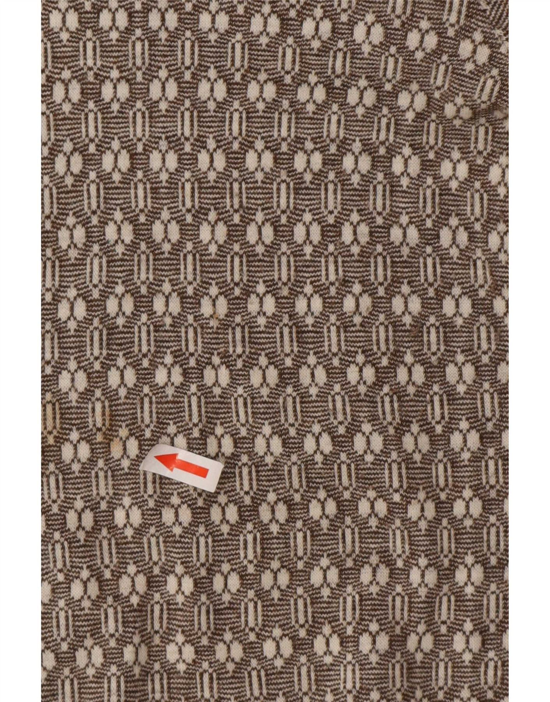 Camisa feminina de flanela Camber UK 16 grande marrom geométrica