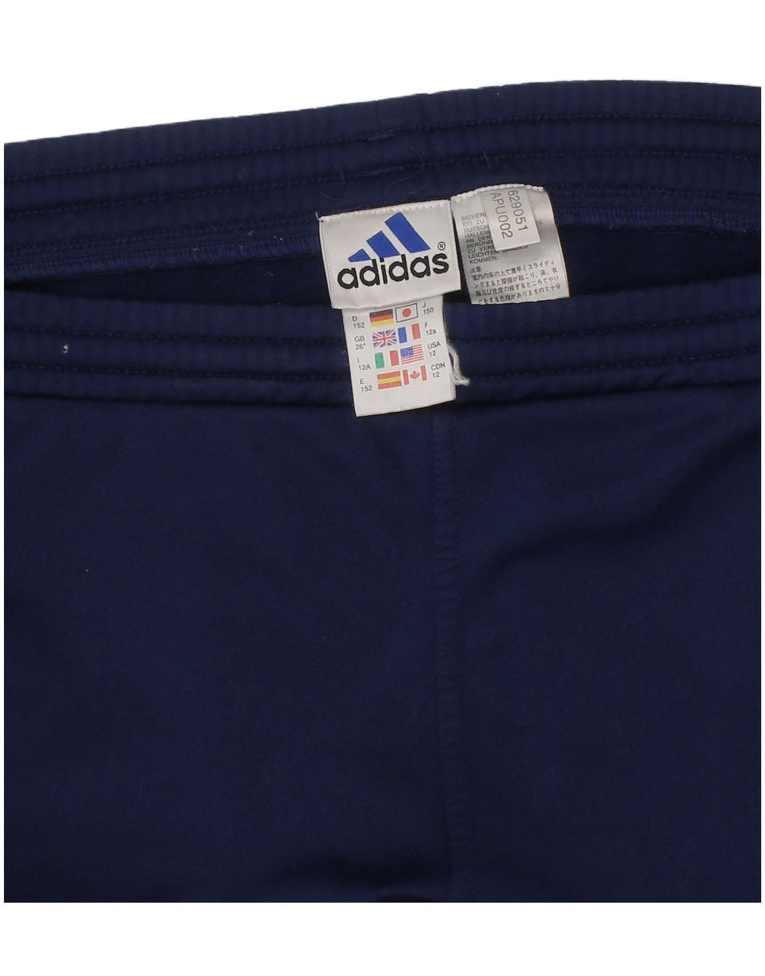 Shorts esportivos Adidas meninos 11-12 anos azul marinho poliéster