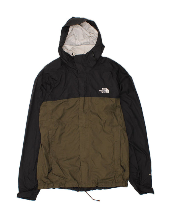 Jaqueta de chuva masculina com capuz THE NORTH FACE UK 38 Medium Khaki Colourblock