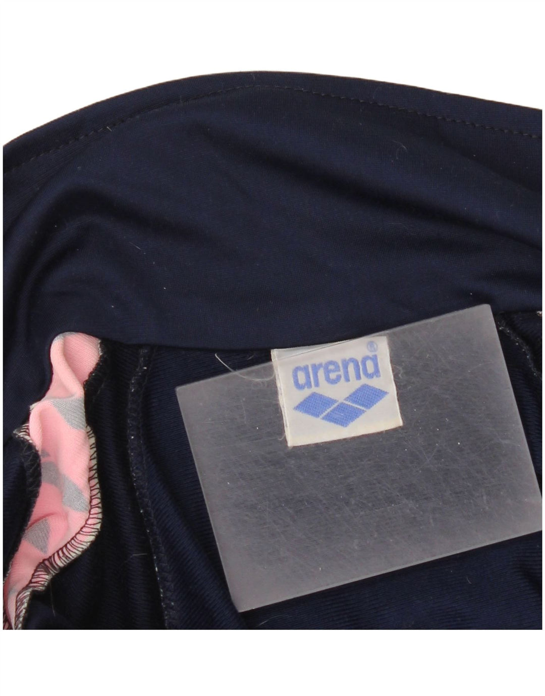 Jaqueta feminina Arena com estampa gráfica UK 14 grande bloco colorido azul marinho