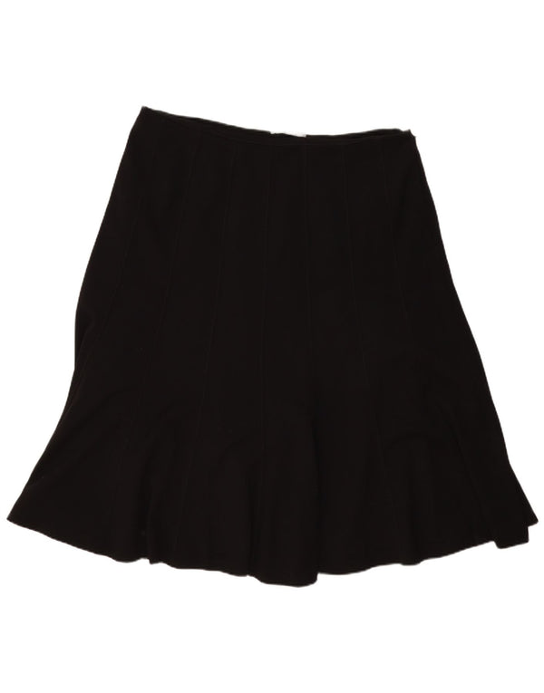 Saia feminina Marks & Spencer A-Line UK 18 XL W40 poliéster preto