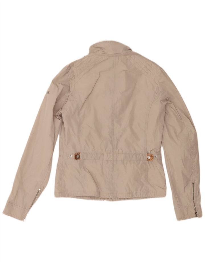 Jaqueta Geox Feminina Respira Utility UK 10 Poliéster Bege Pequeno