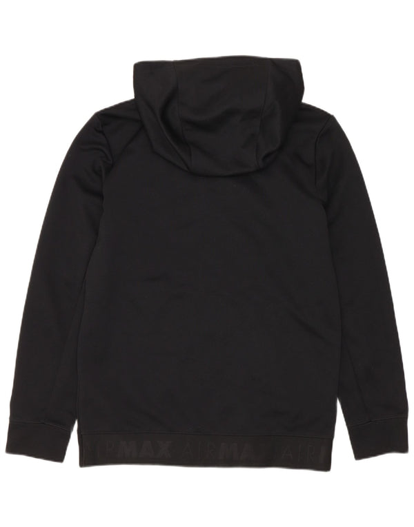 Suéter Nike Boys Graphic Zip com capuz 10-11 anos médio preto colorblock