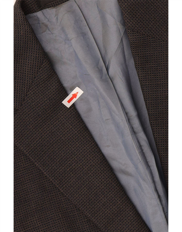 Jaqueta Blazer Curta Masculina Marks & Spencer Reino Unido 40 Médio Azul Marinho Xadrez