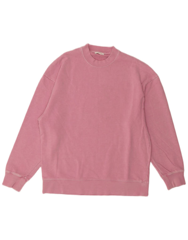 Cos Mens Loose Fit Moletom Jumper XS Algodão Rosa