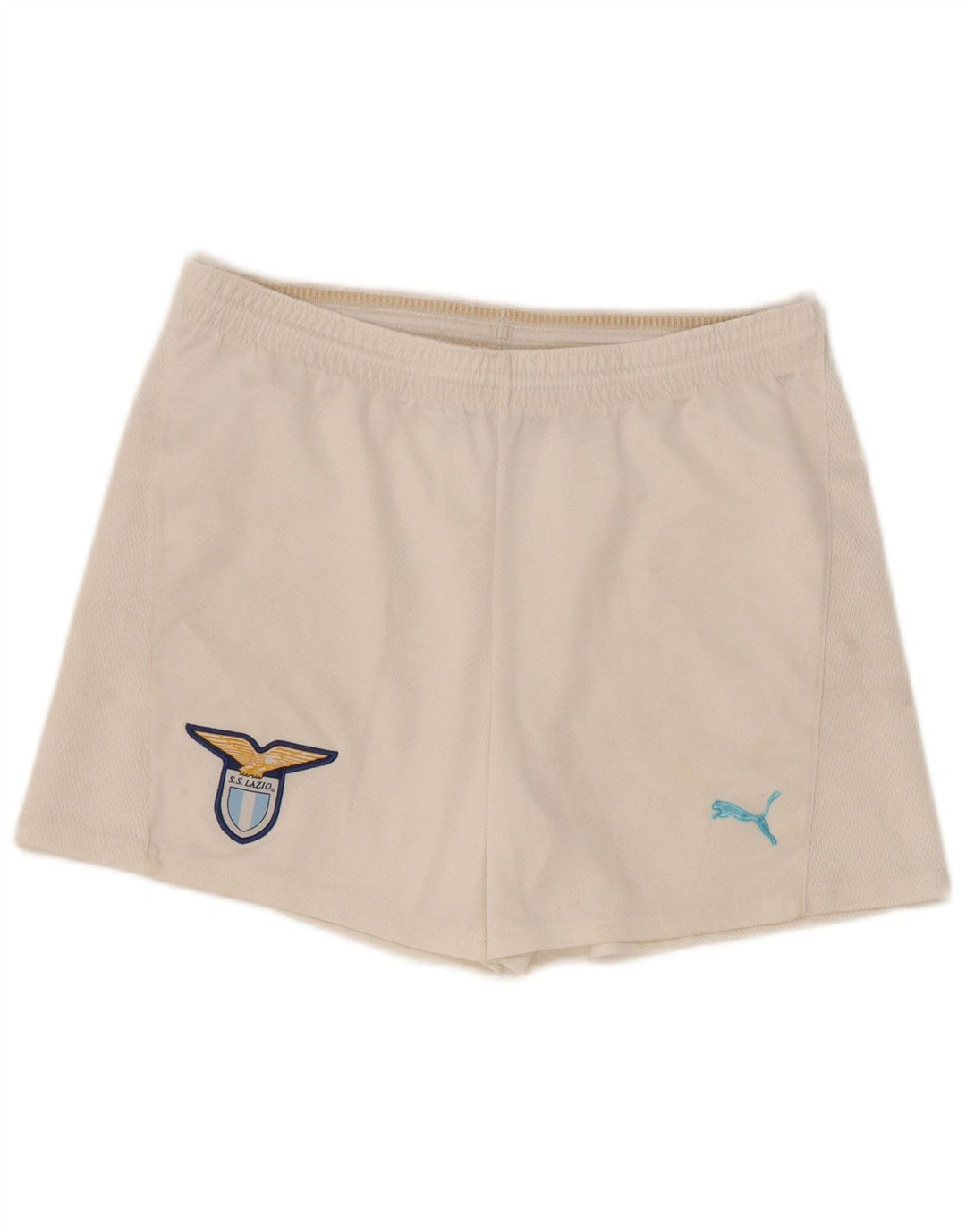 Puma Mens SS Lazio Sport Shorts Grande Poliéster Branco