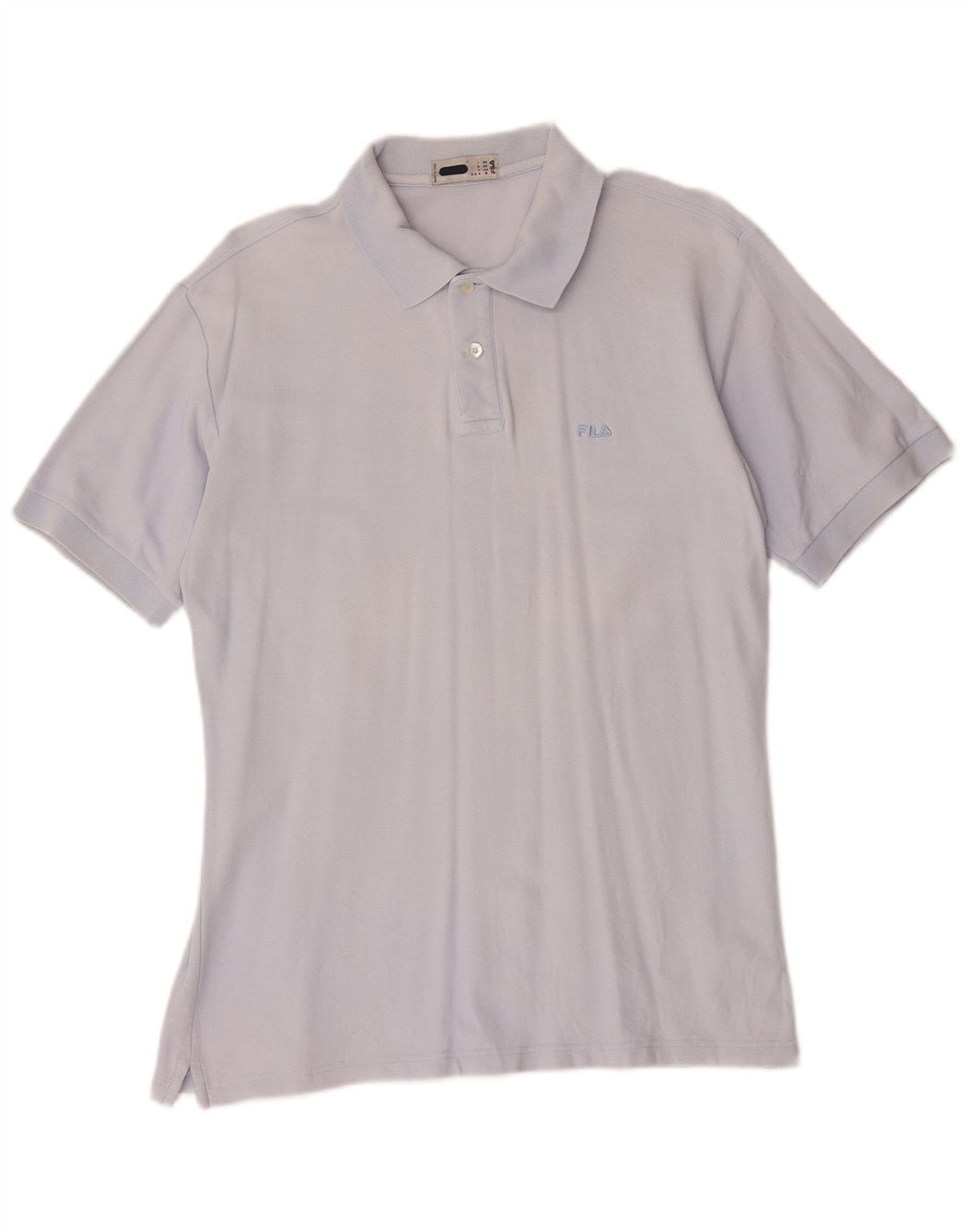 Camisa polo masculina Fila IT 50 algodão azul médio