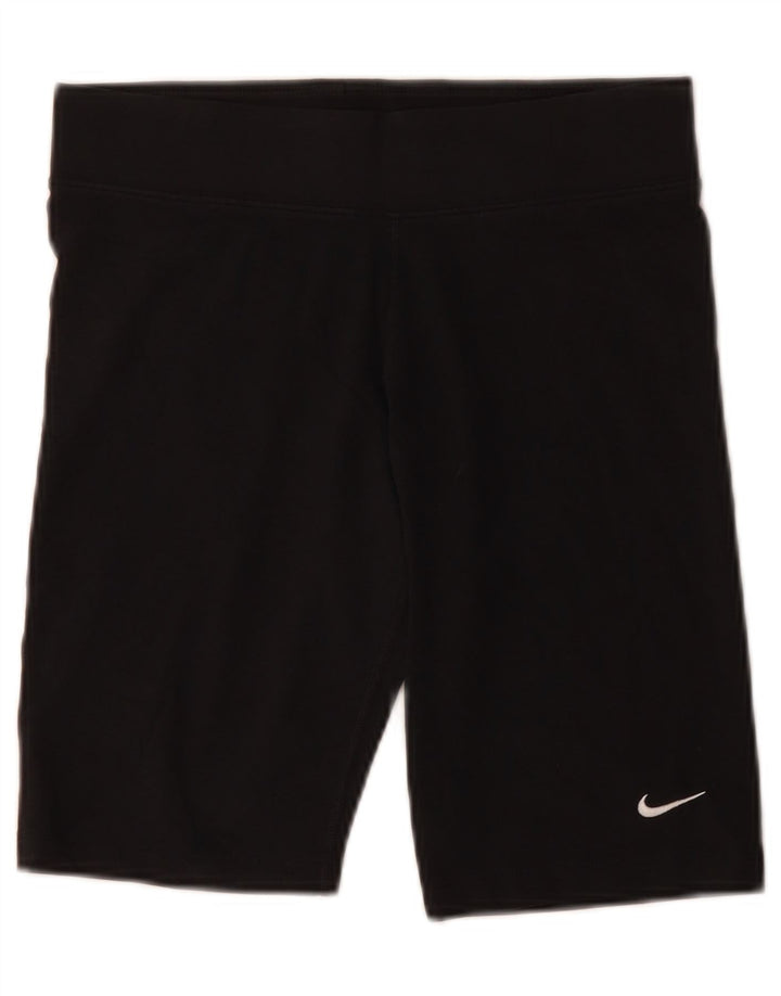 Shorts esportivos femininos Nike UK 12 médio algodão preto
