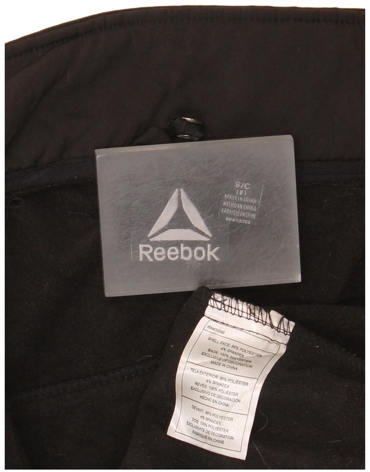 Casaco corta-vento Reebok Boys 7-8 anos pequeno preto poliéster
