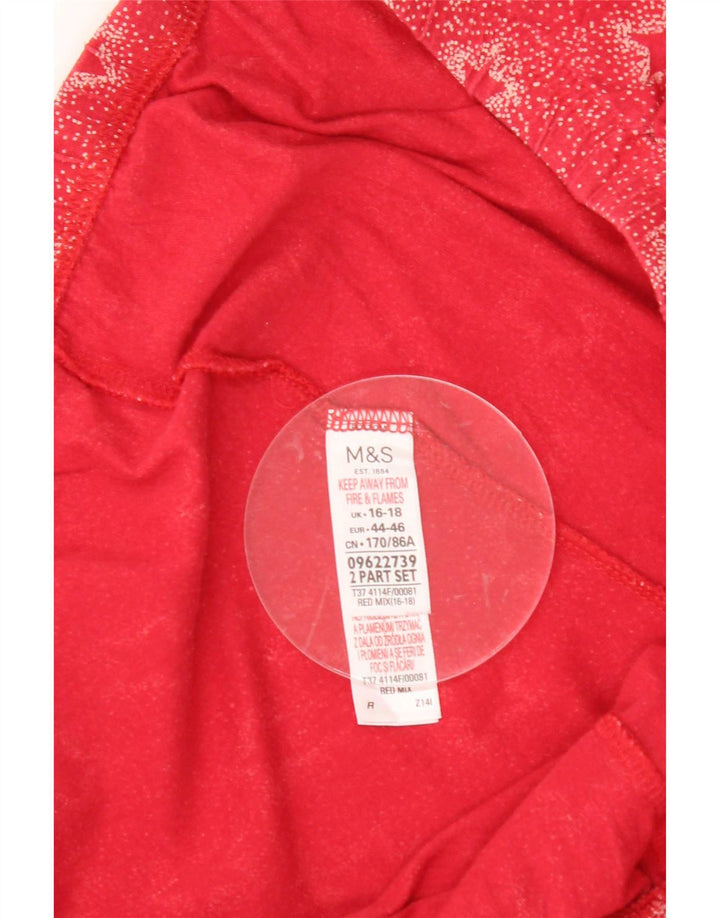 Calça casual feminina Marks & Spencer com padrão abstrato Reino Unido 16/18 grande W36