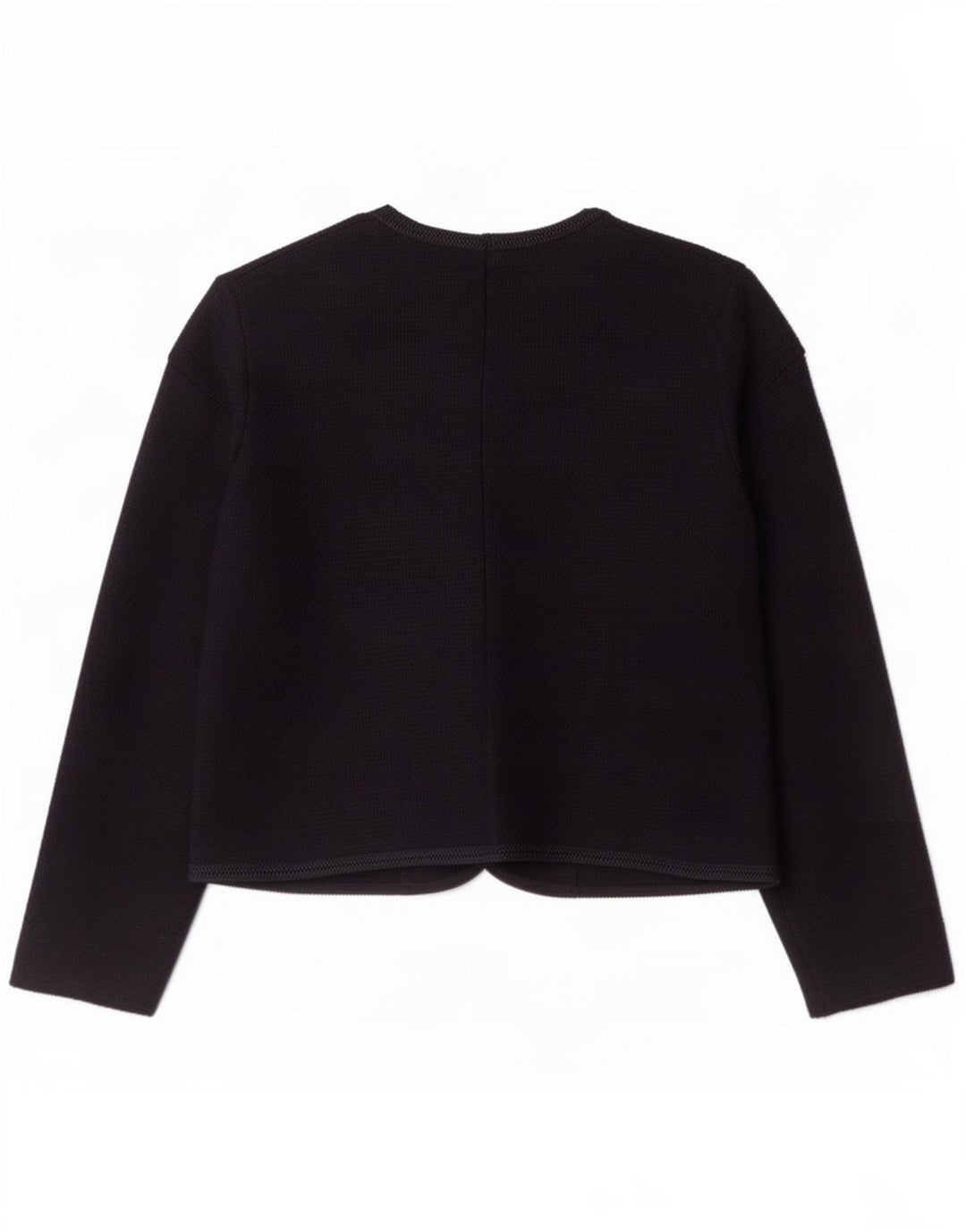 Jaqueta feminina Bolero de malha Marks & Spencer Reino Unido 10 pequena azul marinho poliéster