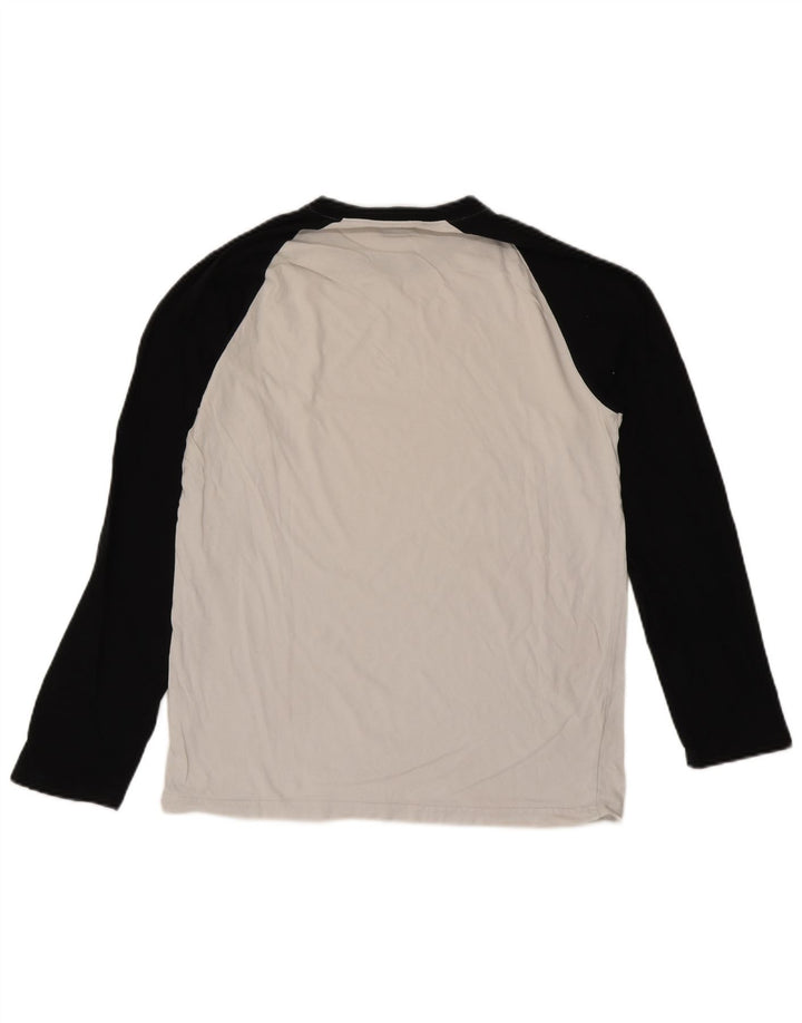 Top masculino Dickies manga comprida grande algodão colorblock branco