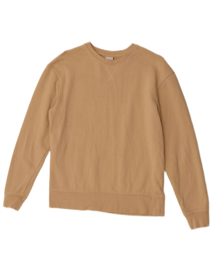 Zara Moletom Masculino Jumper Pequeno Algodão Bege