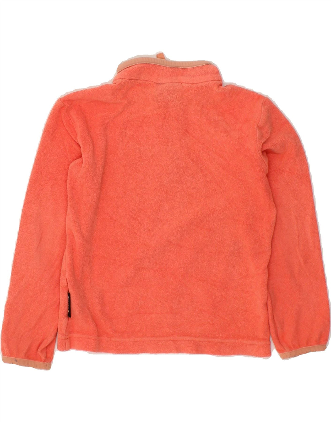 JACK WOLFSKIN Girls Zip Neck Fleece Jumper 5-6 Years Orange Vintage Jack Wolfskin and Second-Hand Jack Wolfskin from Messina Hembry 