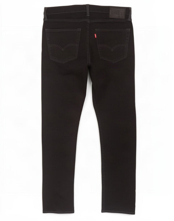Calça jeans masculina Levi's 522 Slim Tapered W32 L30 algodão preto