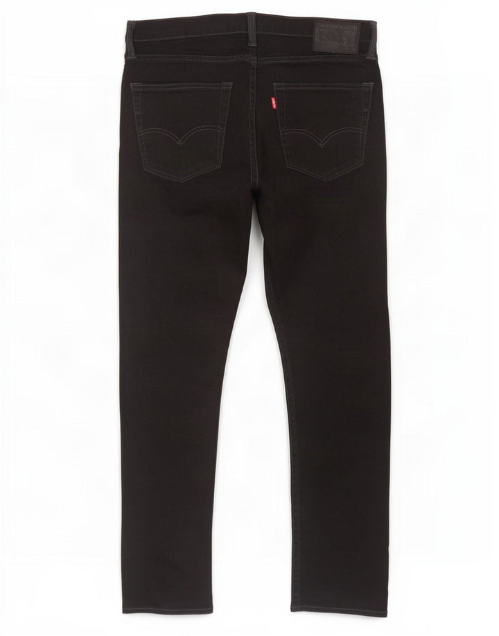 Calça jeans masculina Levi's 522 Slim Tapered W32 L30 algodão preto