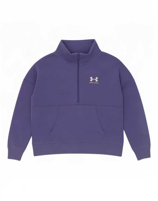 Under Armour feminino oversized moletom jumper UK 14 médio roxo