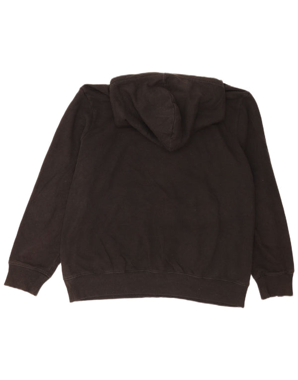 Suéter com capuz gráfico masculino The North Face grande algodão preto