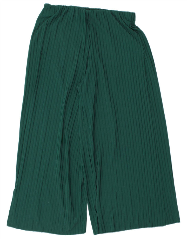 Calça capri feminina Zara pequena W26 L22 verde