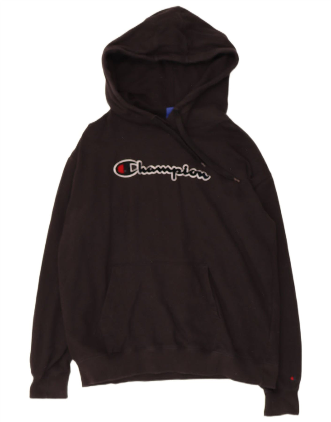 CHAMPION Suéter com capuz gráfico masculino XL algodão preto