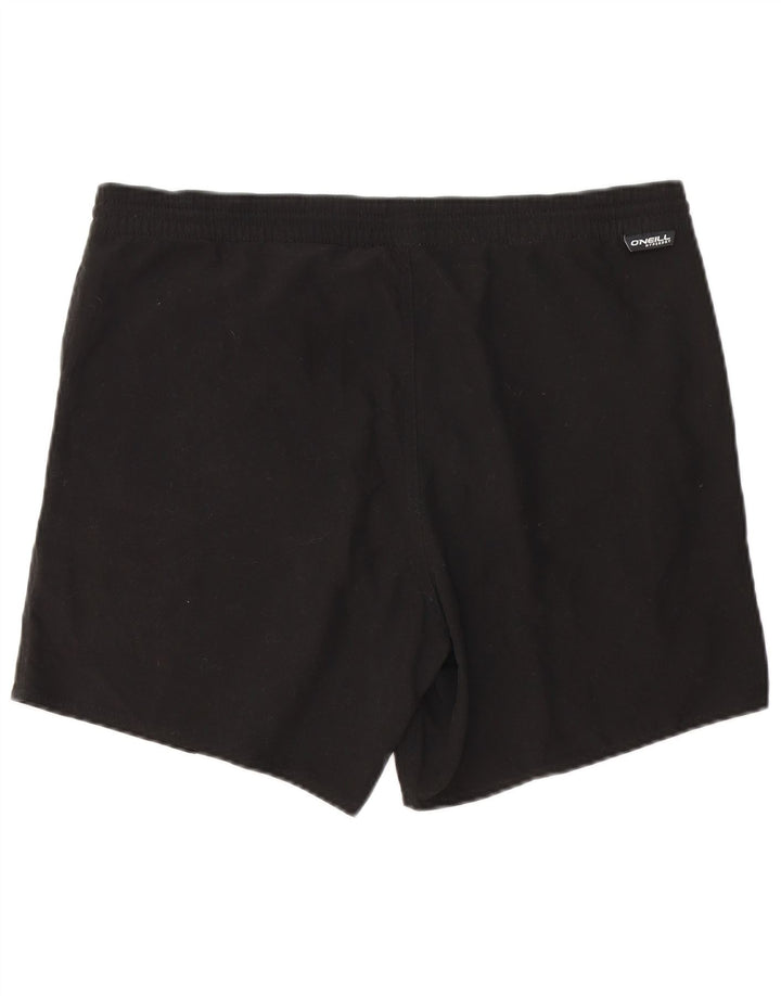 Shorts de natação masculino O'Neill gráfico grande poliéster preto