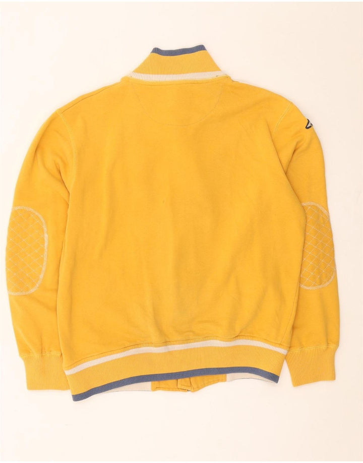 Kappa Mens Val D'isere Graphic Tracksuit Top Jaqueta Grande Amarelo