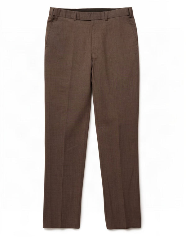 Calça masculina de terno reto Marks & Spencer W30 L30 lã cinza