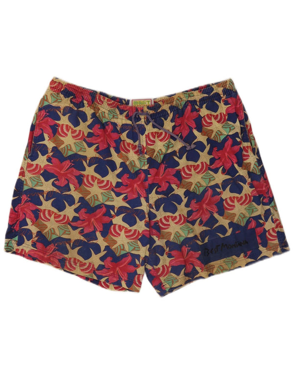 Shorts de natação masculino MONTANA XL algodão floral multicolorido
