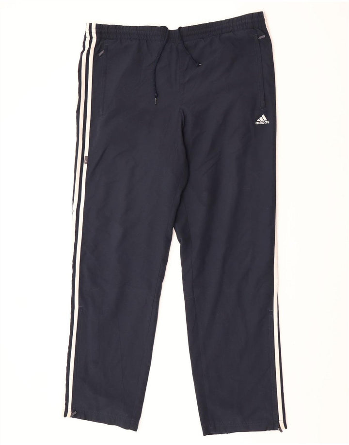 Calça de treino masculina Adidas médio azul marinho poliéster