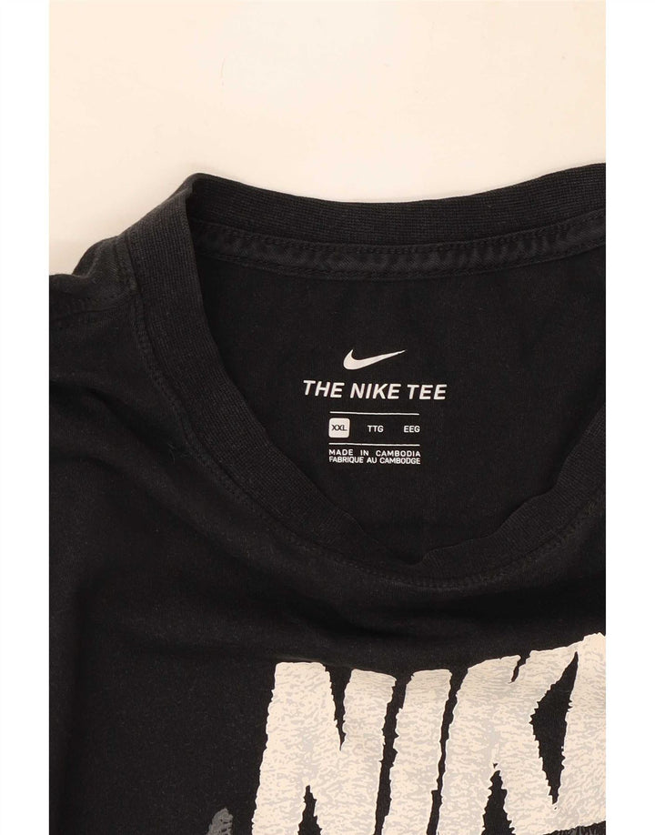 Camiseta gráfica masculina Nike Top 2XL preta