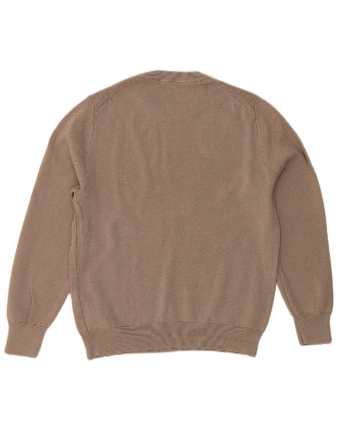 Suéter feminino ZARA com gola redonda, Reino Unido 14, algodão cinza médio