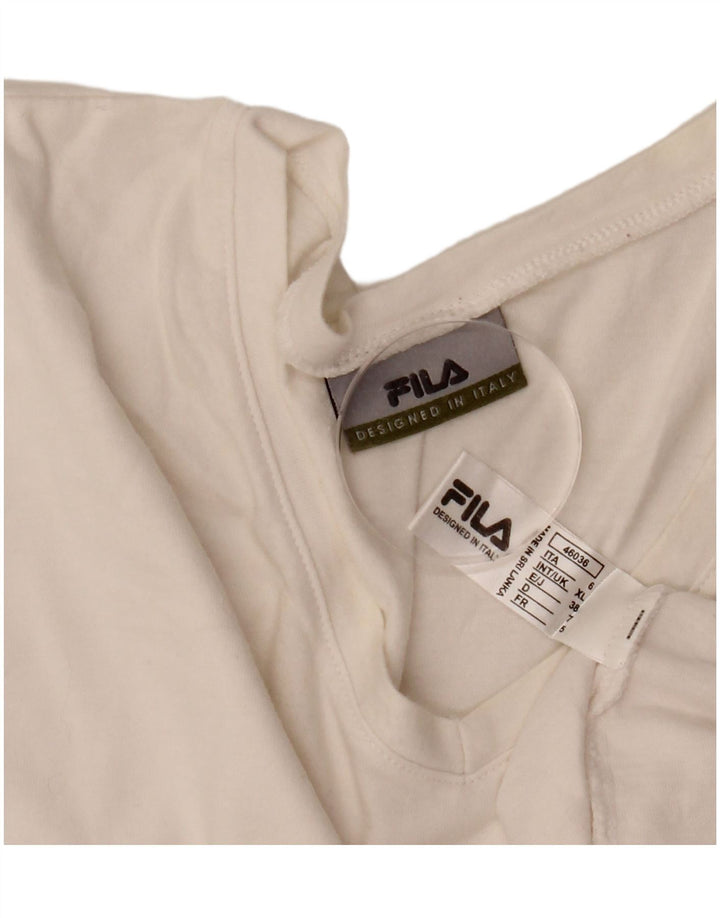 Camiseta masculina Fila Top XL algodão branco