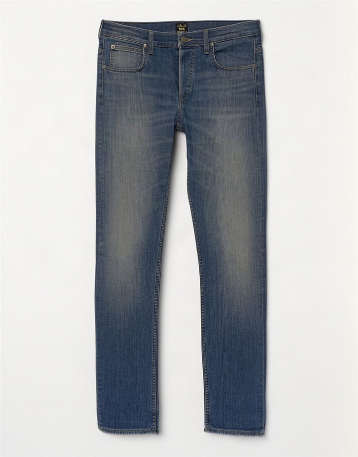 Lee Mens Powell Slim Jeans W34 L34 Azul Algodão