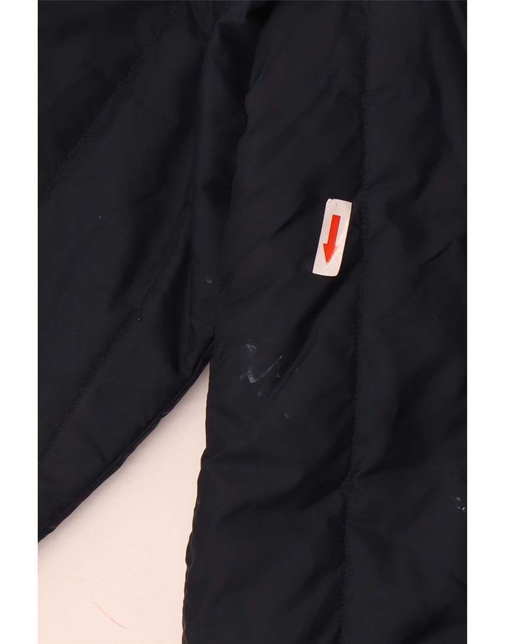 Jaqueta acolchoada masculina Adidas UK 40 grande poliéster azul marinho