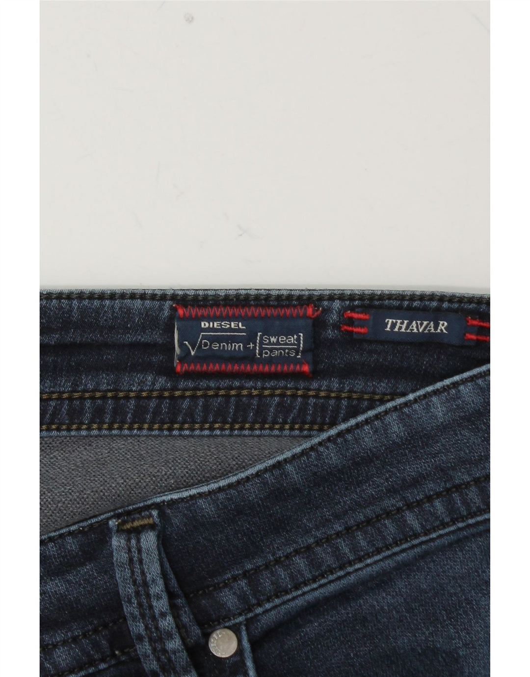 DIESEL Masculino Thavar Skinny Jeans W32 L33 Azul Algodão