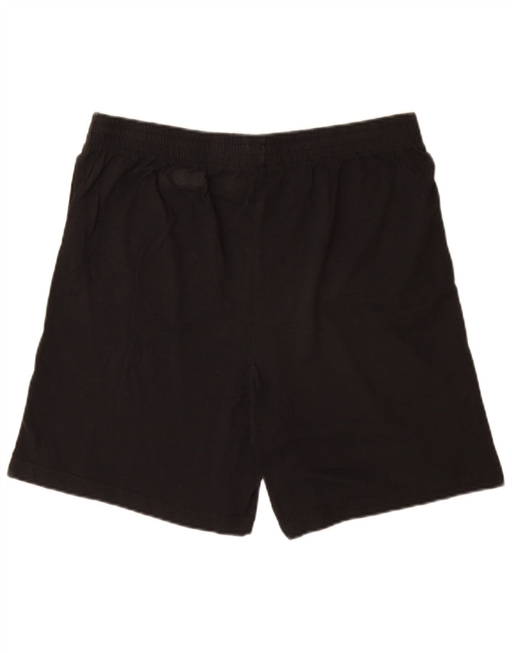 Shorts esportivos Kappa Boys 13-14 anos XL preto algodão
