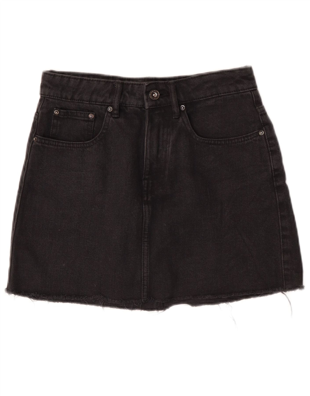 Saia jeans feminina Trafaluc pequena W26 preta