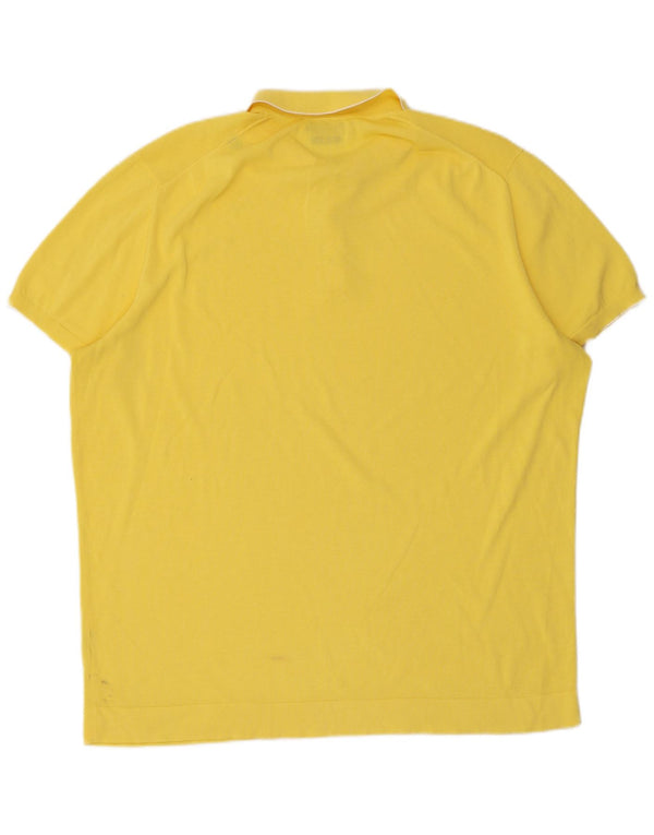 Camisa polo masculina Massimo Dutti XL algodão amarelo