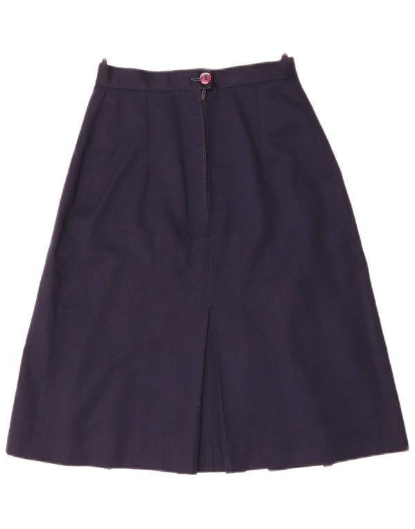 Saia vintage feminina linha A W24 XS azul marinho