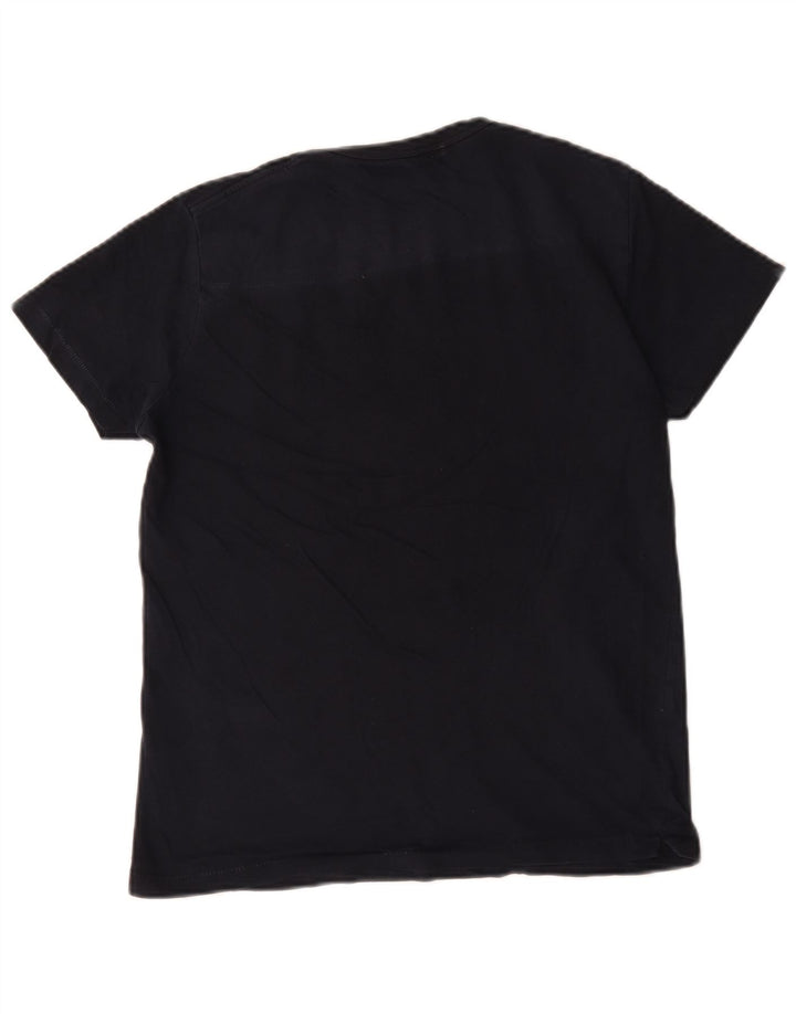 Camiseta masculina French Connection Top médio algodão azul marinho