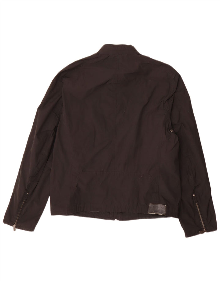 Jaqueta masculina Trussardi Biker UK 36 pequena preta